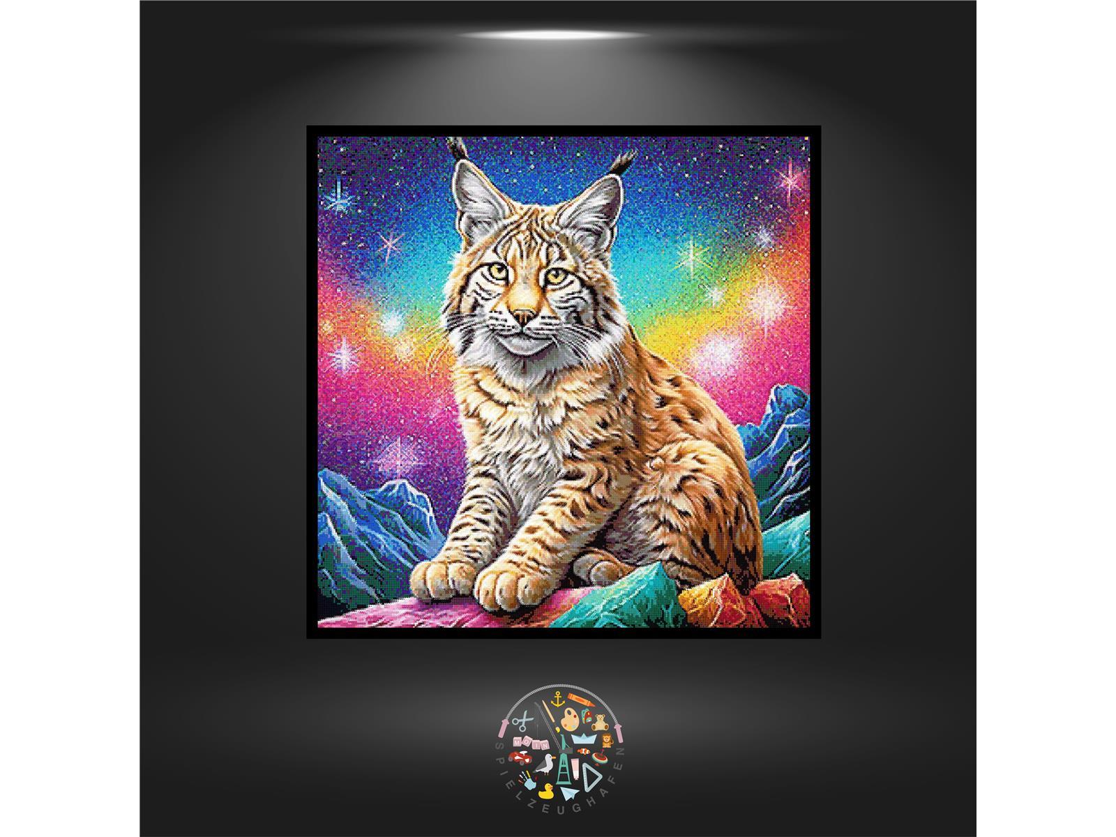 Luchs 'Rainbow' - Strass rund