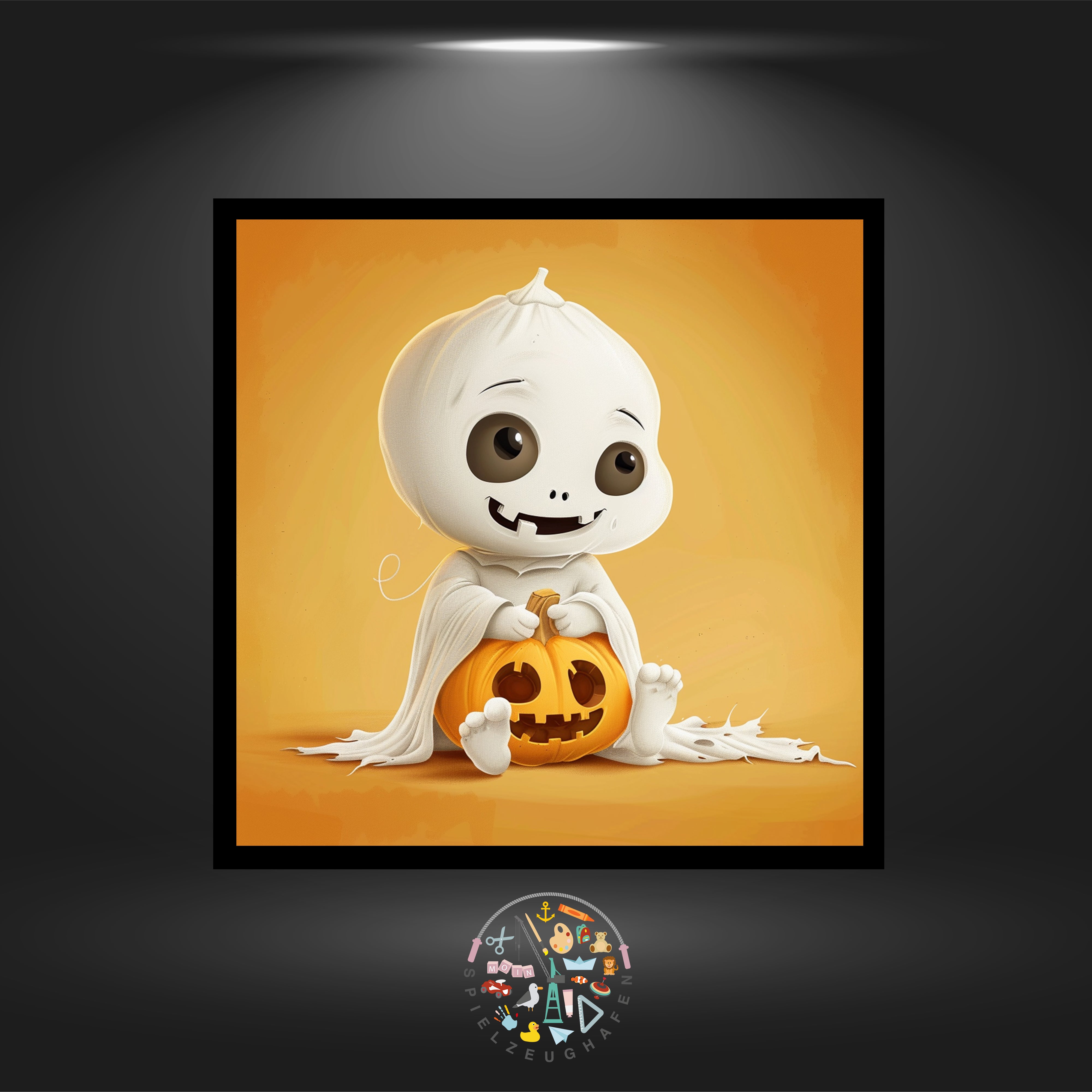 Halloween Baby Ghost - Quadratisch