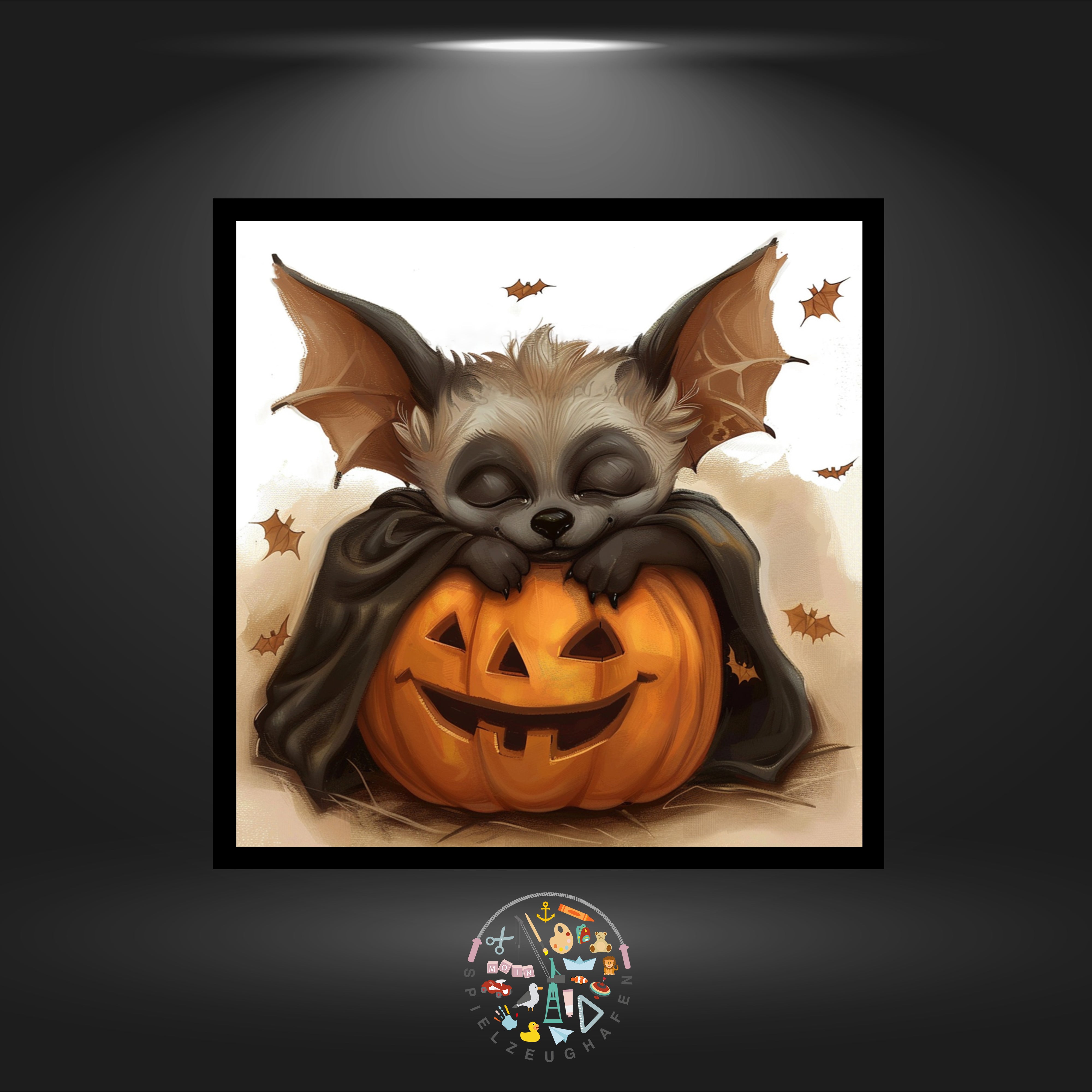 Halloween Sleeping bat - Quadratisch