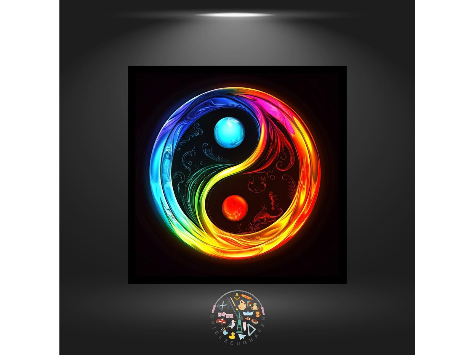 Colorful Yin Yang - Quadratisch