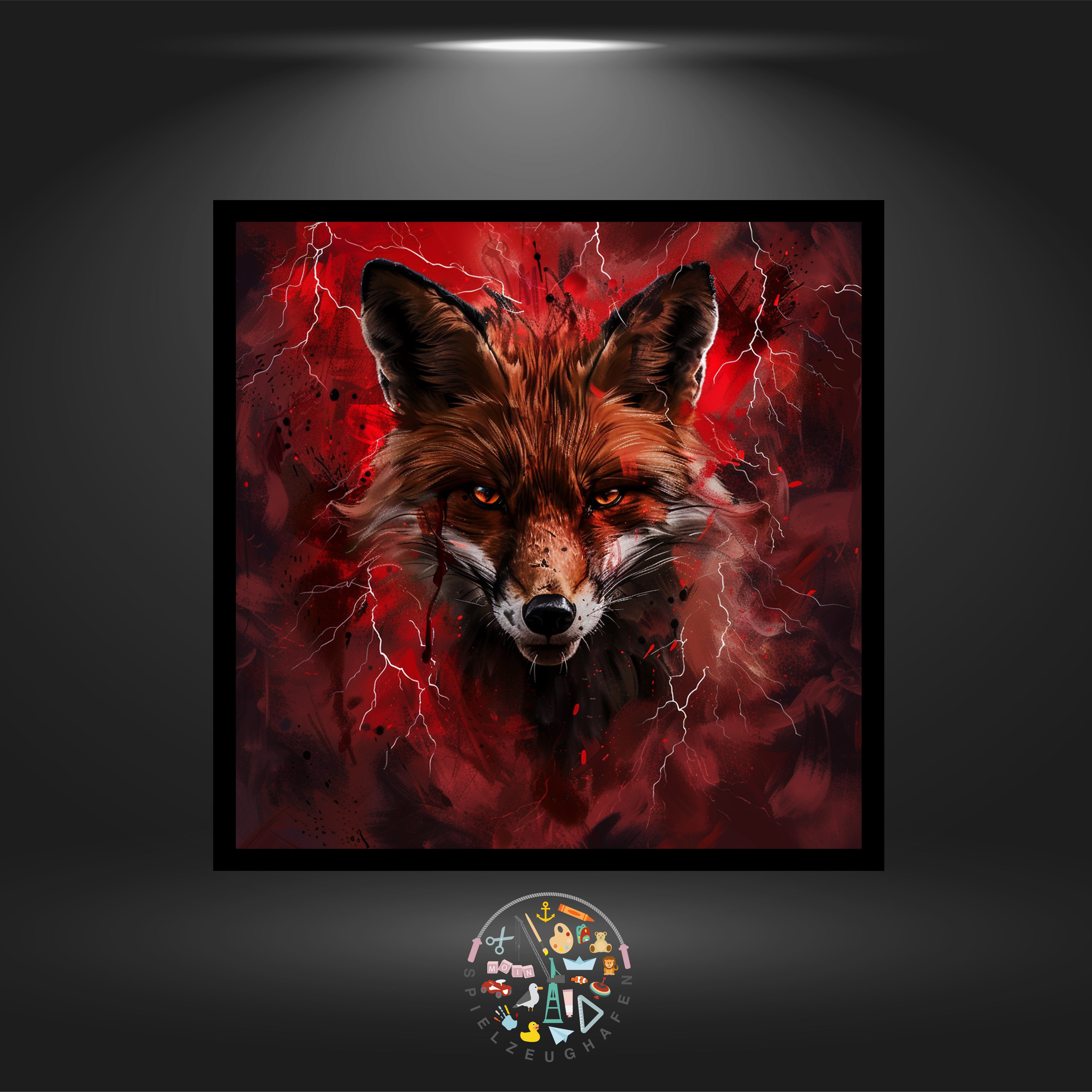 Mystic Fox - Strass rund