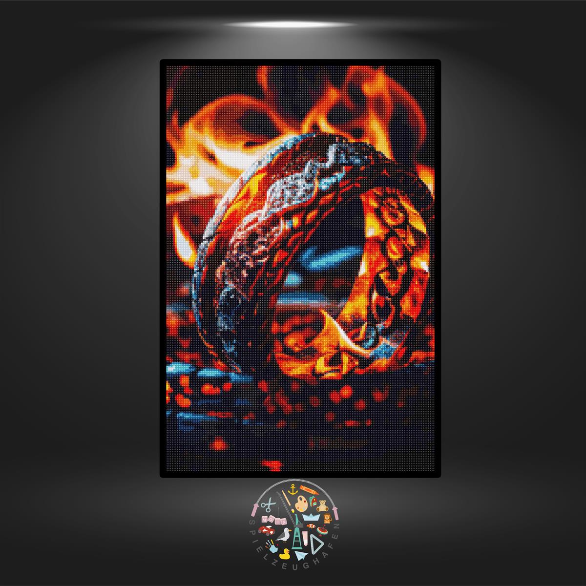 Ring of Fire - Quadratisch/ Strass (eckig)