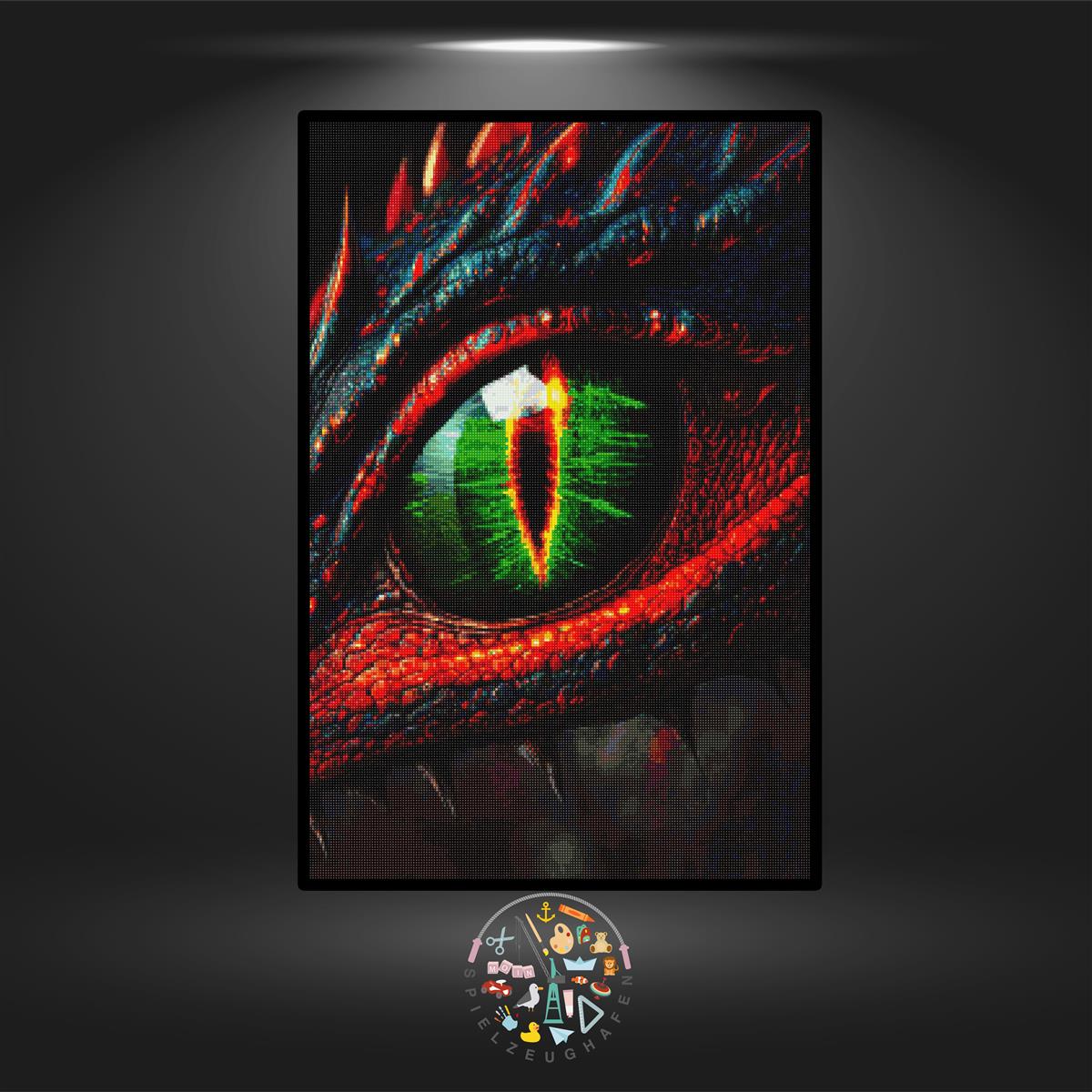 Dragon Eye - Quadratisch/ Strass (eckig)