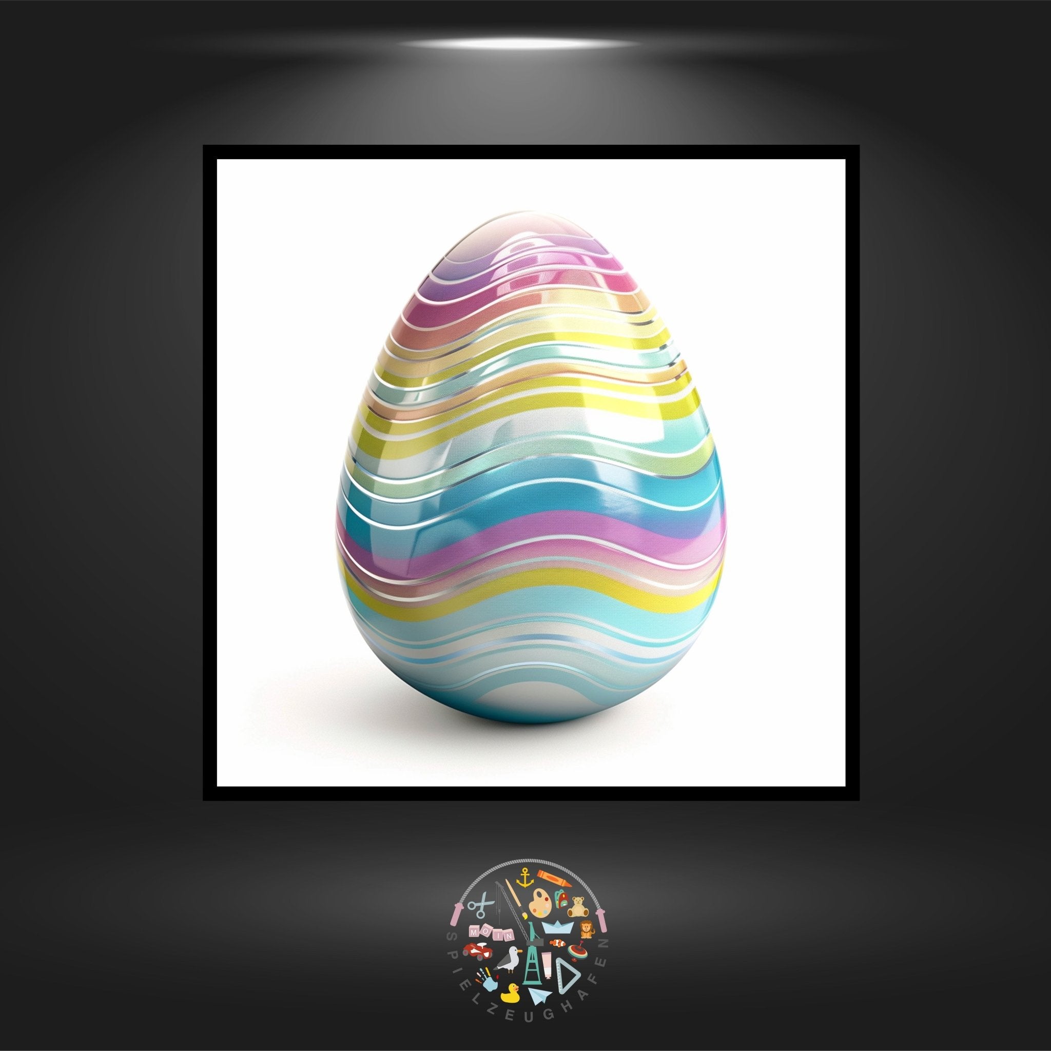 Osterei 10 - Strass rund von Spielzeughafen