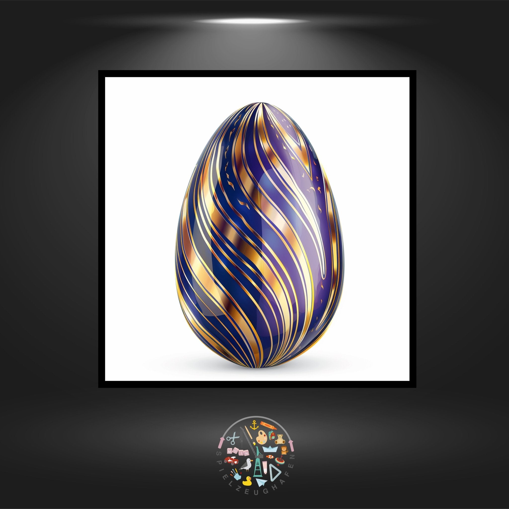 Osterei 12 - Strass rund von Spielzeughafen