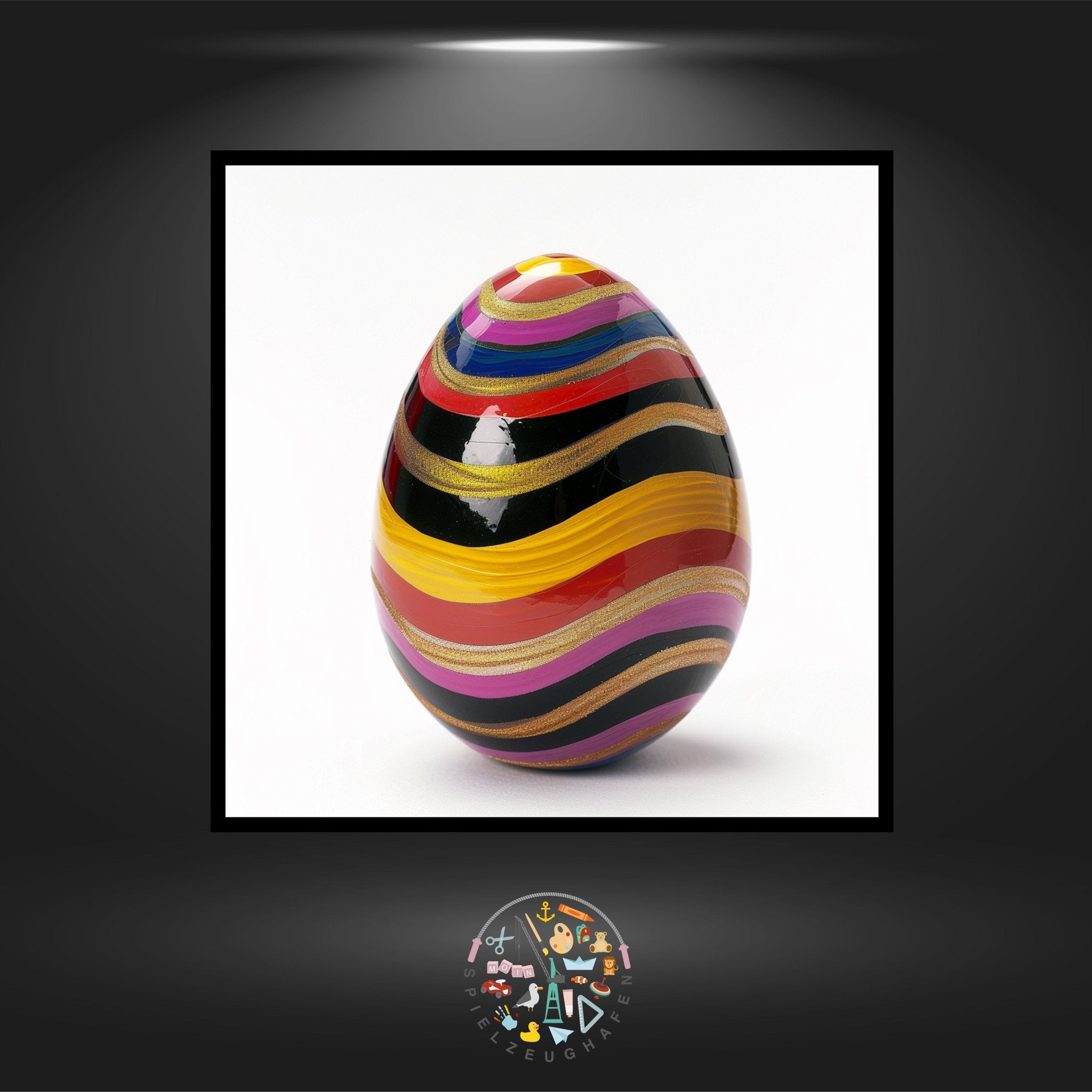 Osterei 13 - Strass rund von Spielzeughafen