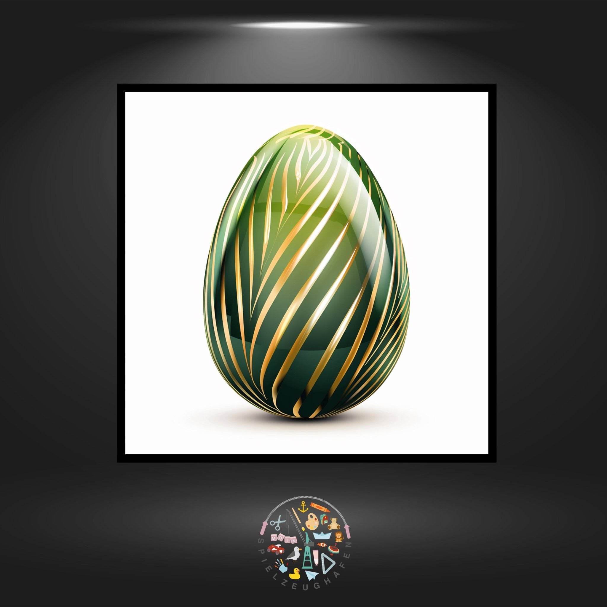 Osterei 17 - Strass rund von Spielzeughafen