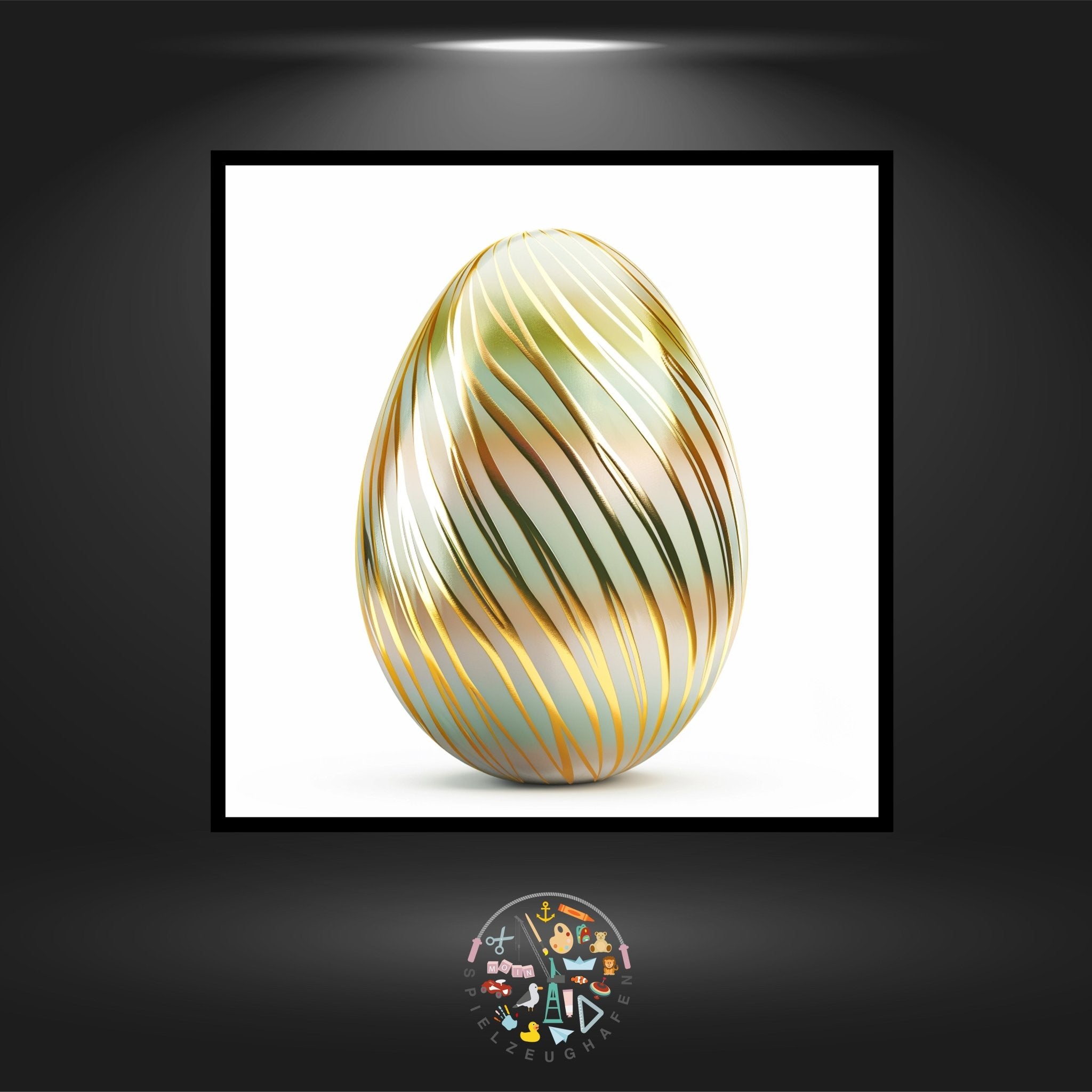 Osterei 18 - Strass rund von Spielzeughafen