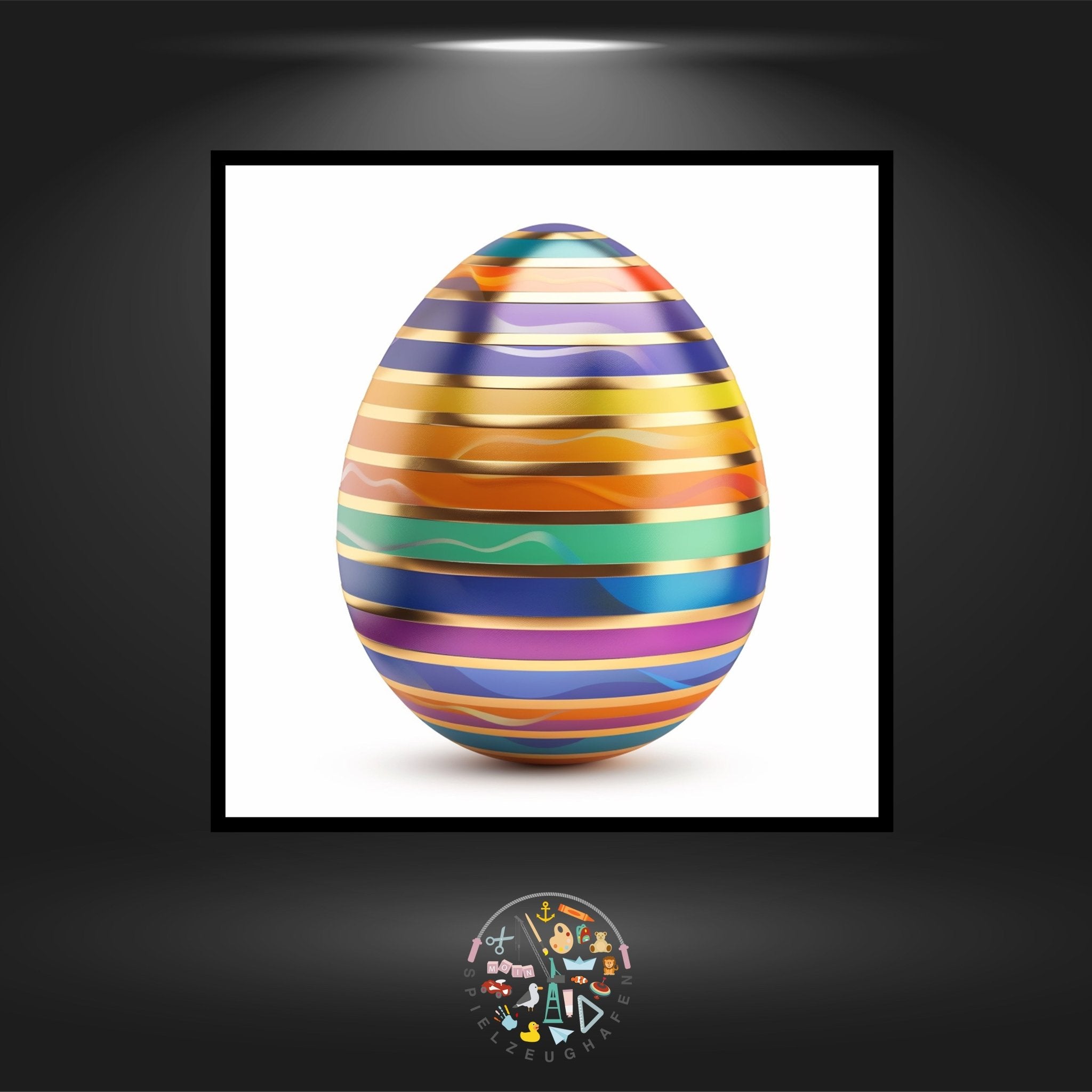 Osterei 8 - Strass rund von Spielzeughafen