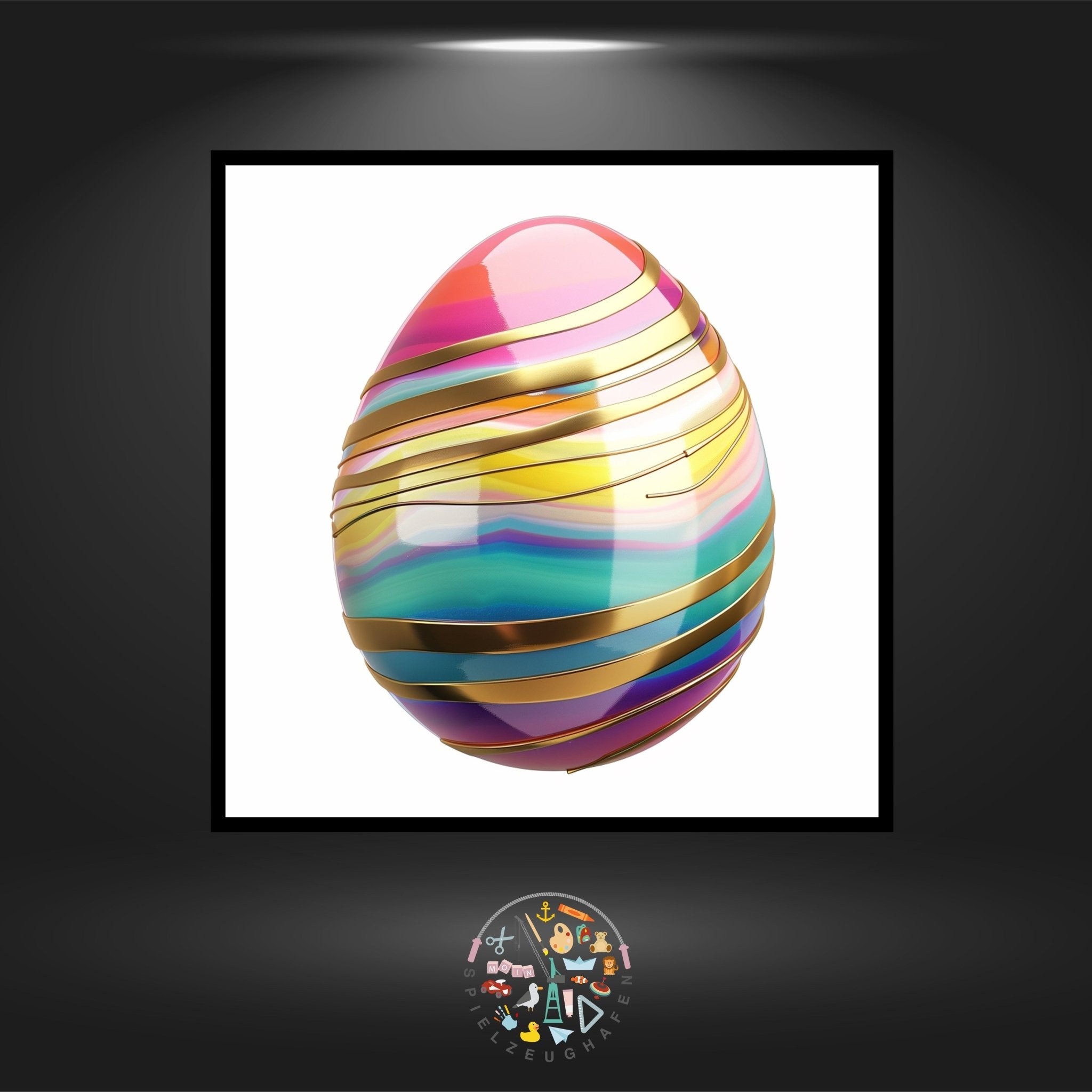 Osterei 9 - Strass rund von Spielzeughafen