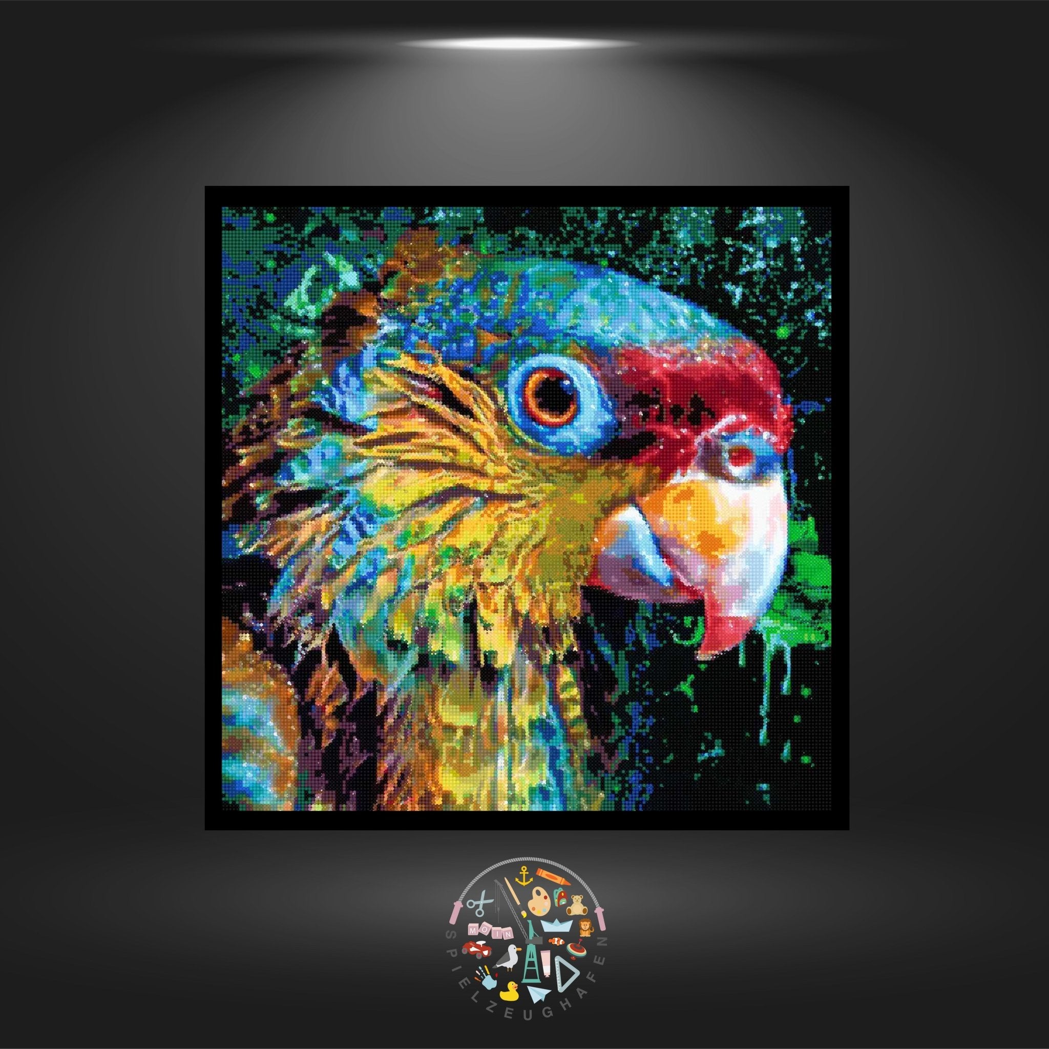 Papagei 'Timmy' - Strass / Rhinestone von Spielzeughafen