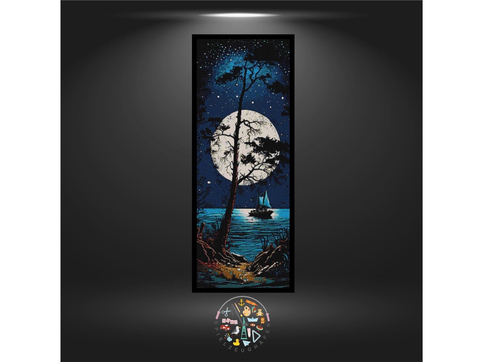 Sail into the moon - Quadratisch von Spielzeughafen