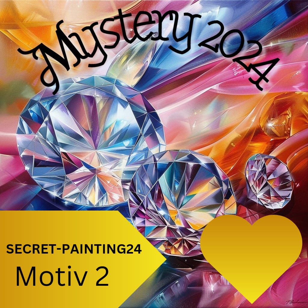 Secret Painting 2024- Motiv 2 - Quadratisch (4 Sondersteinarten)