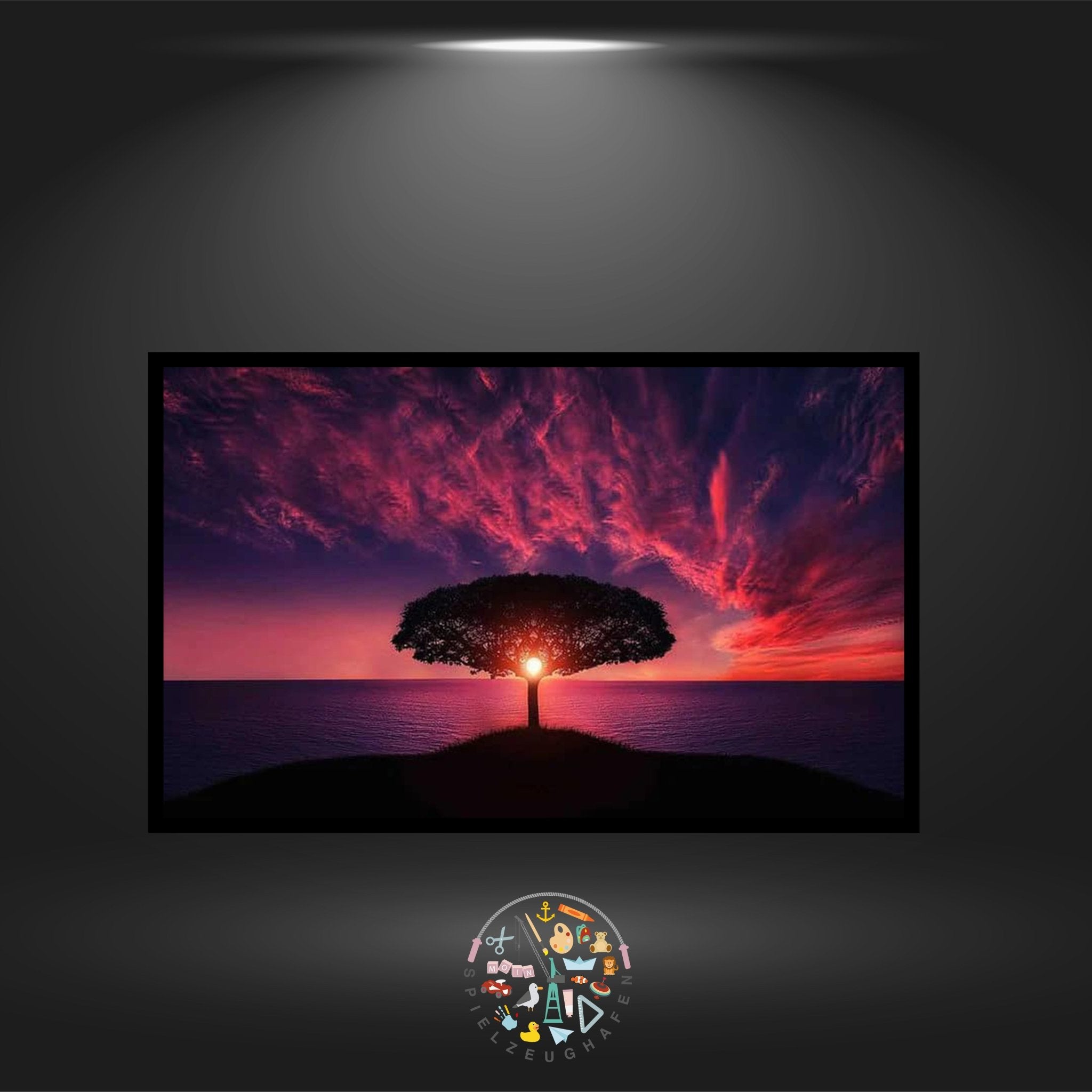 'Silhouette im Abendrot' - Strass / Rhinestone von Spielzeughafen