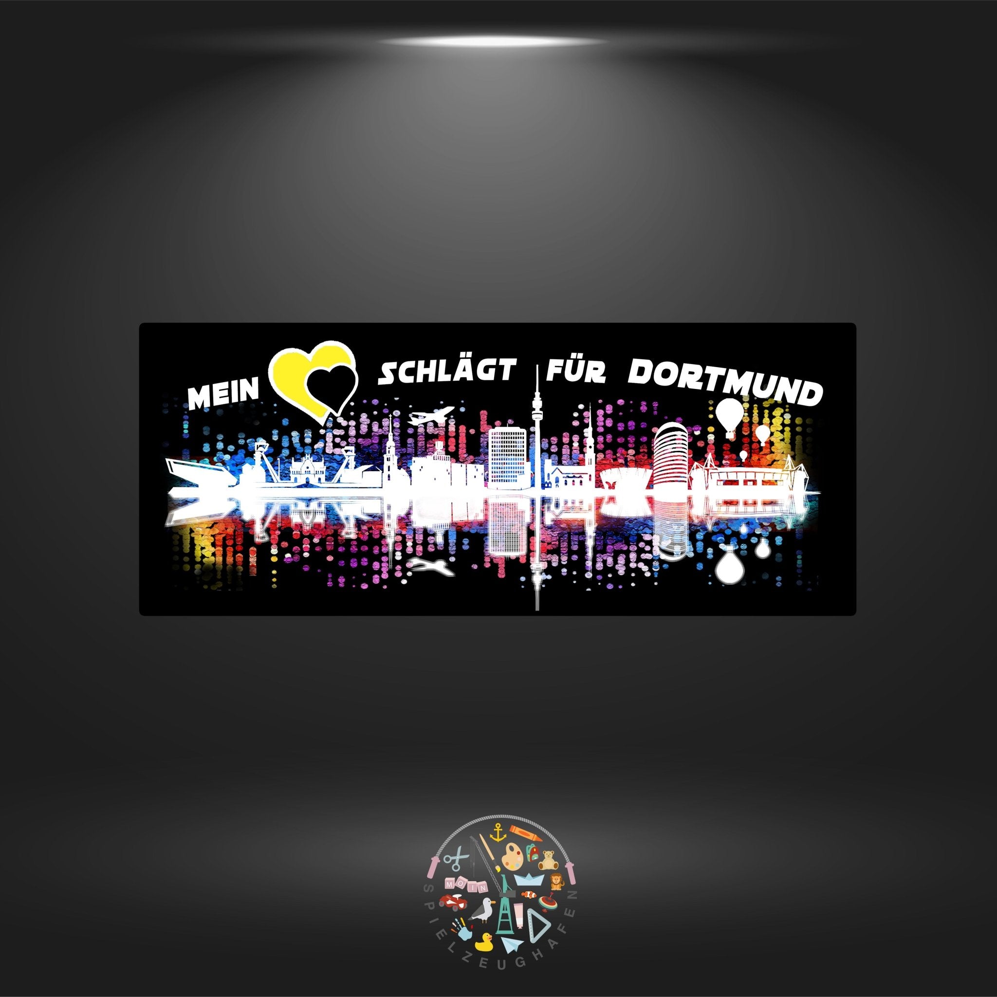 Skyline Dortmund - Strass rund von Spielzeughafen