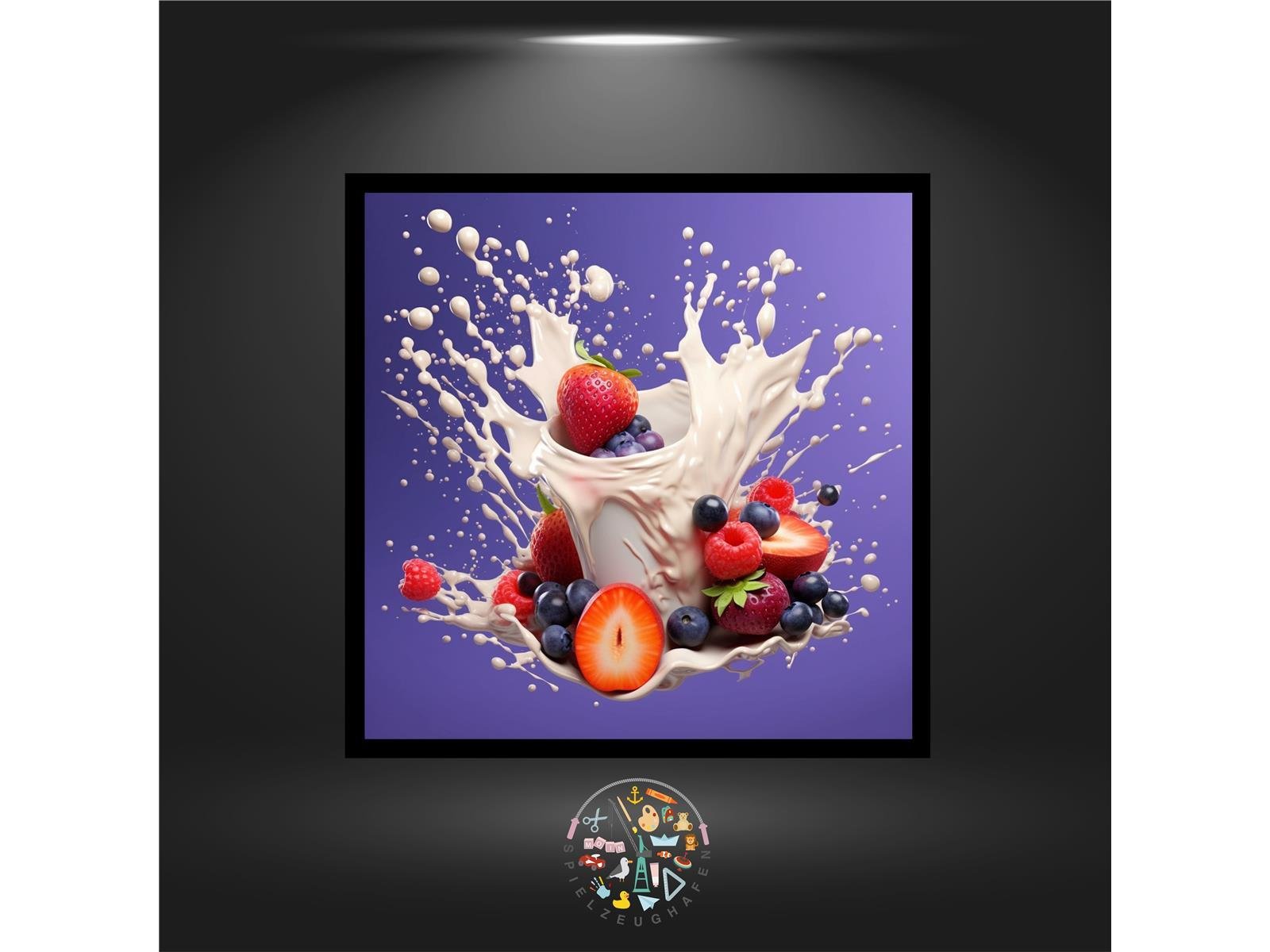 Splashes of milk - Quadratisch von Spielzeughafen