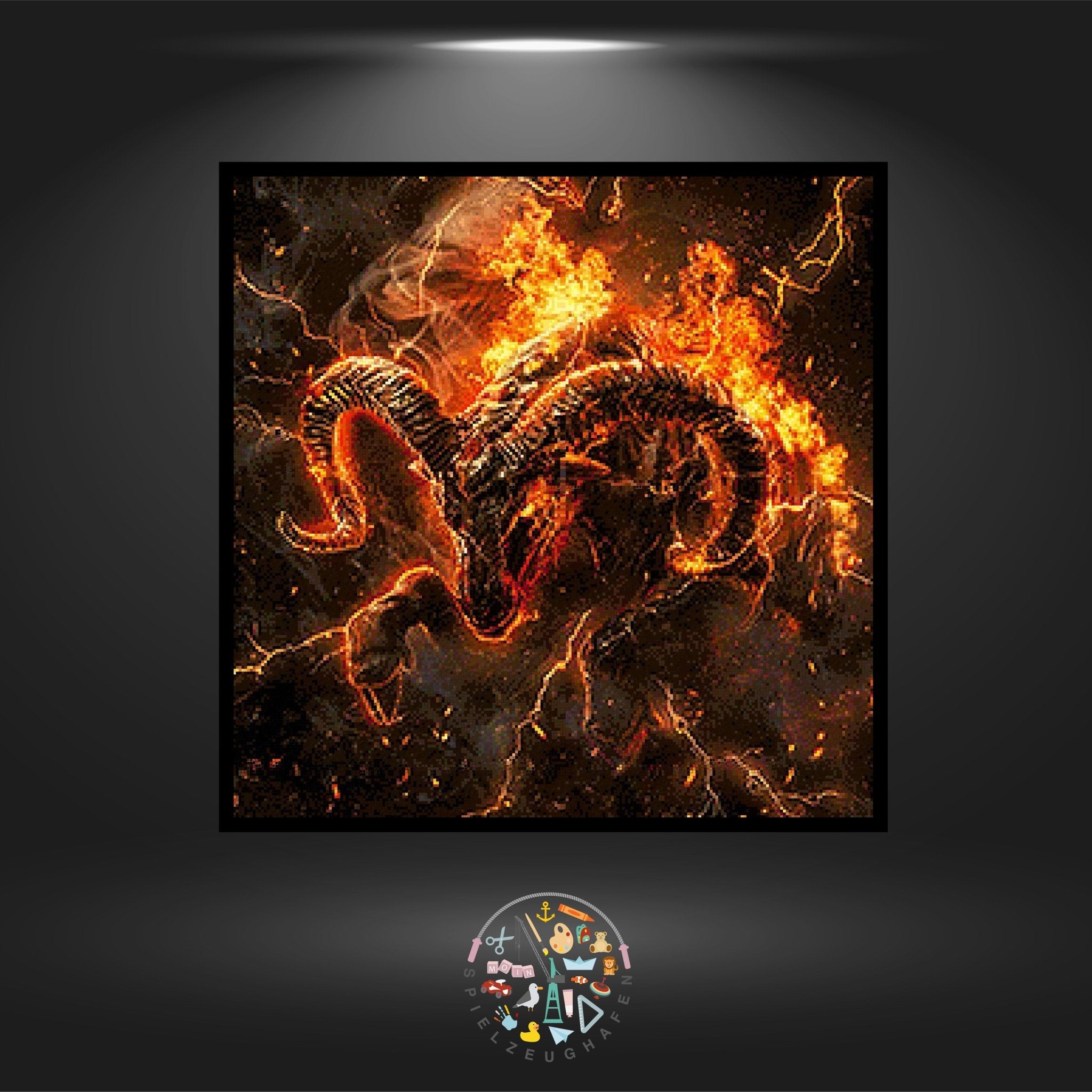 Sternzeichen Dark side - Widder - Quadratisch von Spielzeughafen