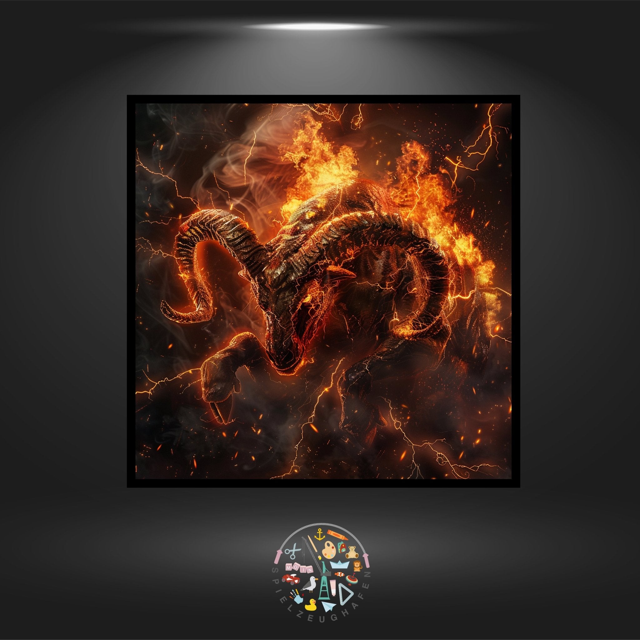 Sternzeichen Dark side - Widder - Quadratisch von Spielzeughafen