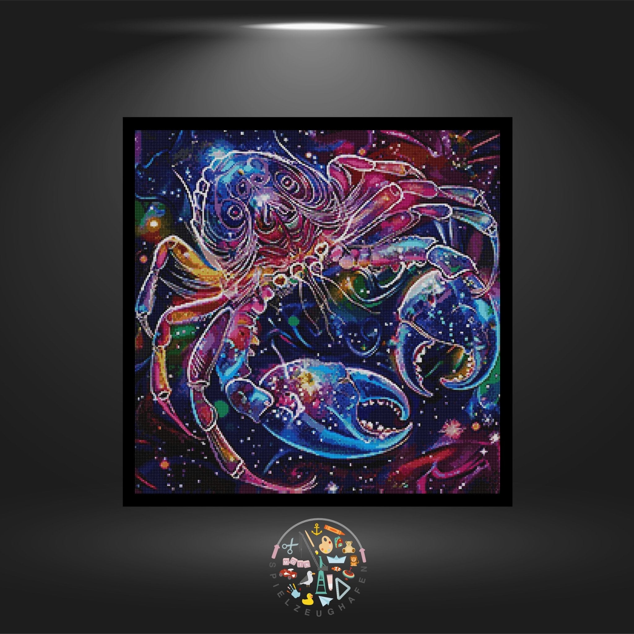 Sternzeichen Krebs Bunt - Quadratisch mit AB von Spielzeughafen