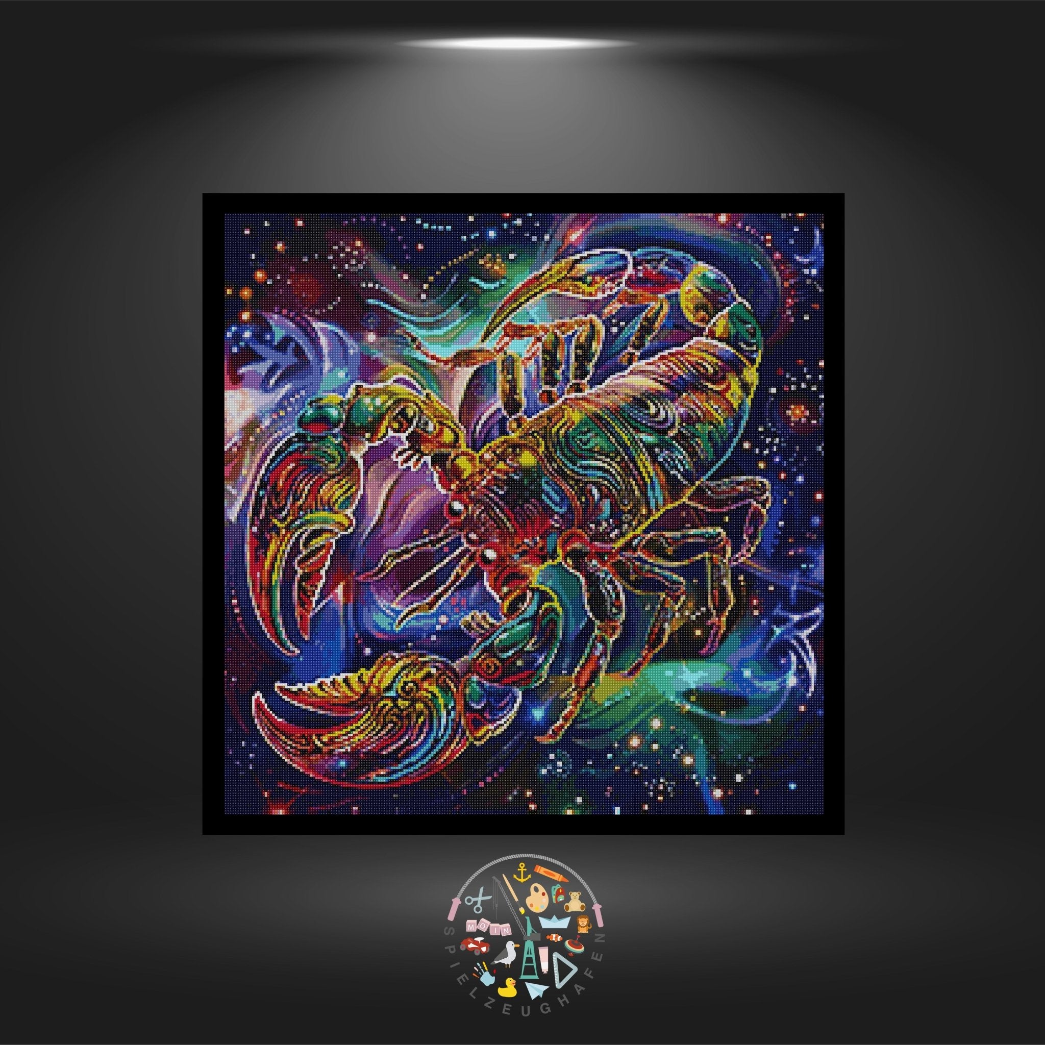 Sternzeichen Skorpion Bunt - Quadratisch mit AB von Spielzeughafen