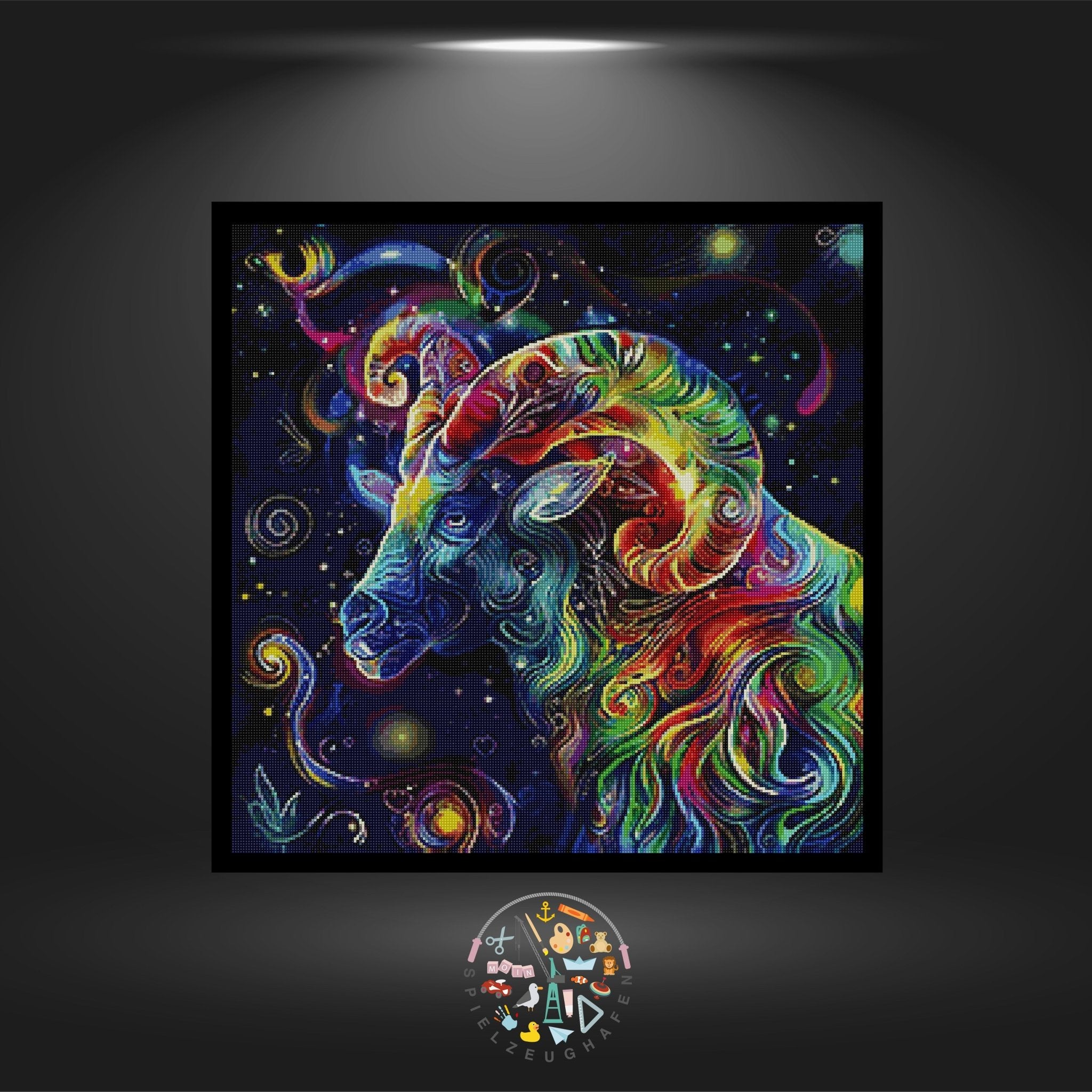 Sternzeichen Widder Bunt - Quadratisch mit AB von Spielzeughafen