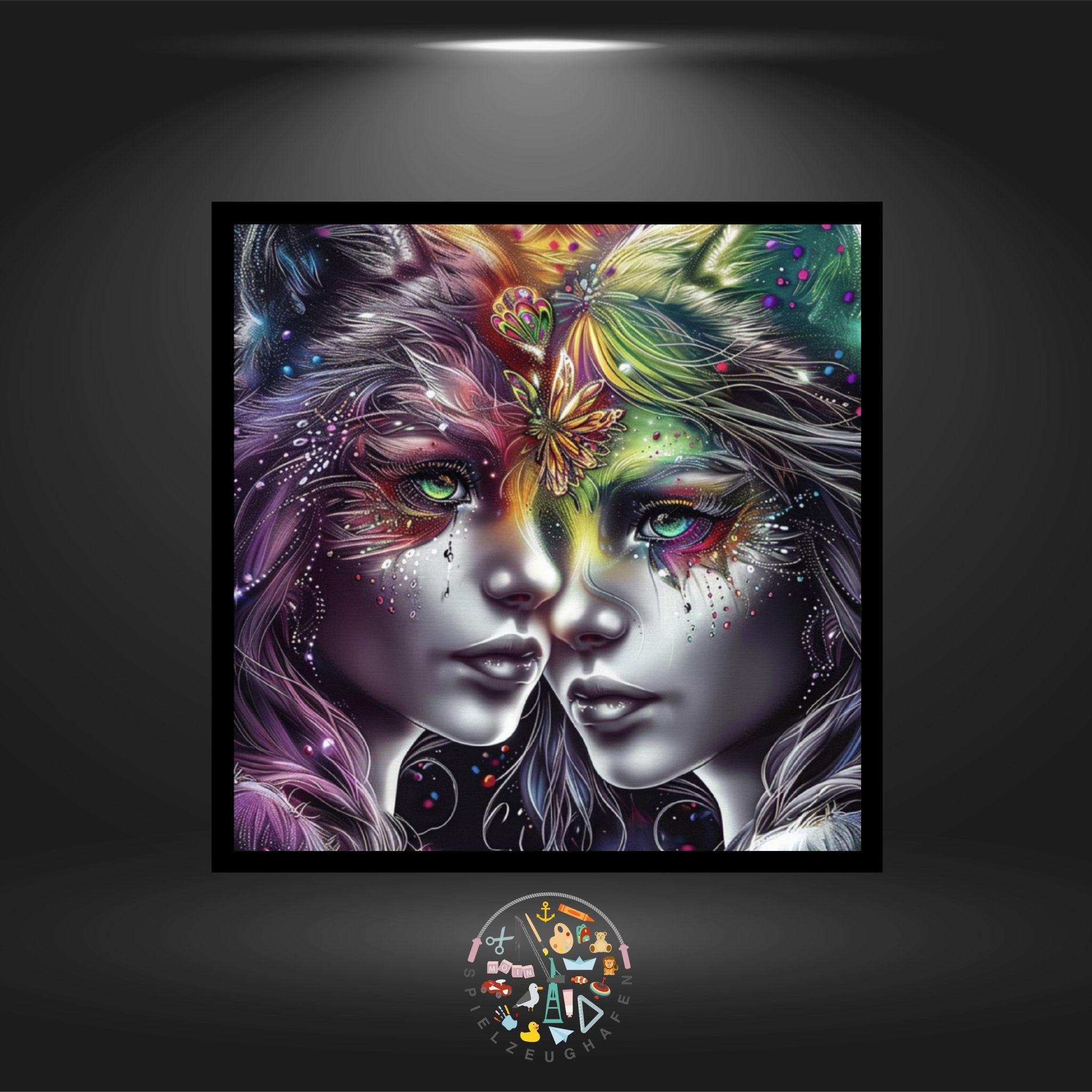 Sternzeichen Zwillinge Bunt - Quadratisch mit AB von Spielzeughafen