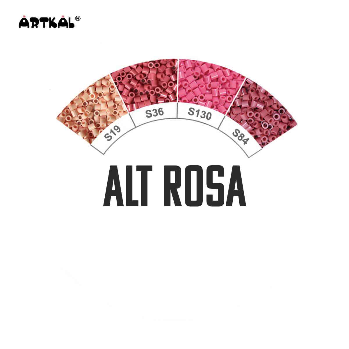 1000 Artkal MIDI S 5mm Altrosatöne von Spielzeughafen