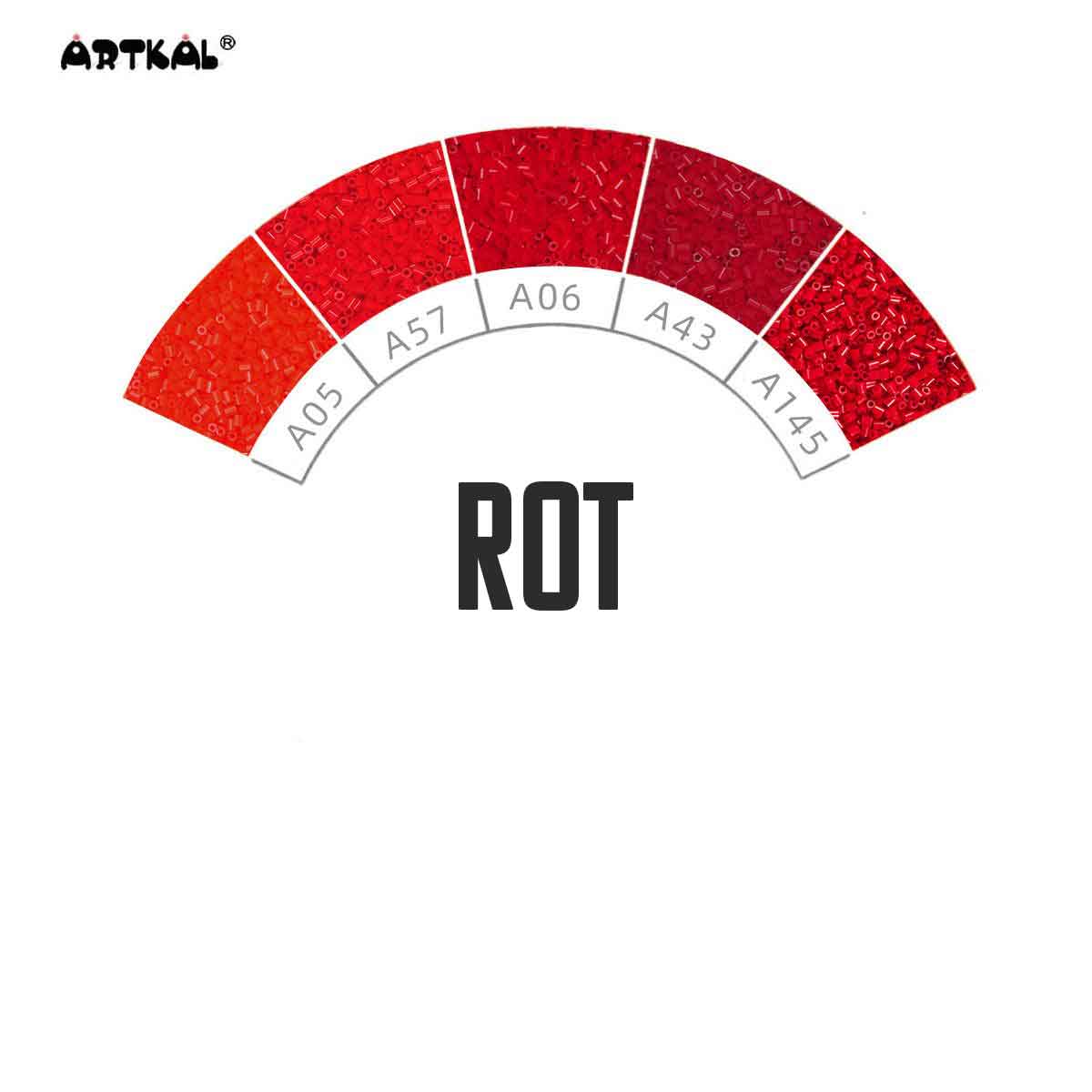 2000 Artkal MINI A 2,6mm Rottöne (soft) von Spielzeughafen