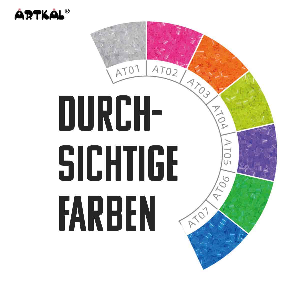 2000 Artkal MINI A 2,6mm Transparent (soft) von Spielzeughafen