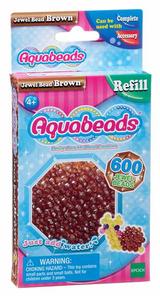 Aquabeads Braune Glitzerperlen