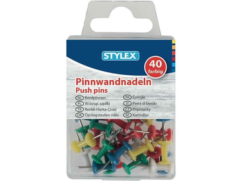 STYLEX Pinnwandnadeln, 40er Schachtel