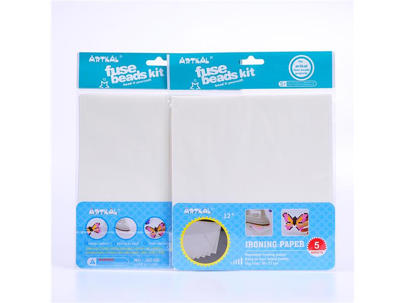 5er Pack Bügelpapier für Bügelperlen von Spielzeughafen