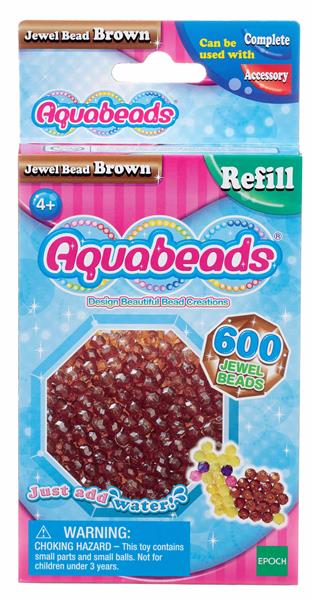 Aquabeads Braune Glitzerperlen von Spielzeughafen