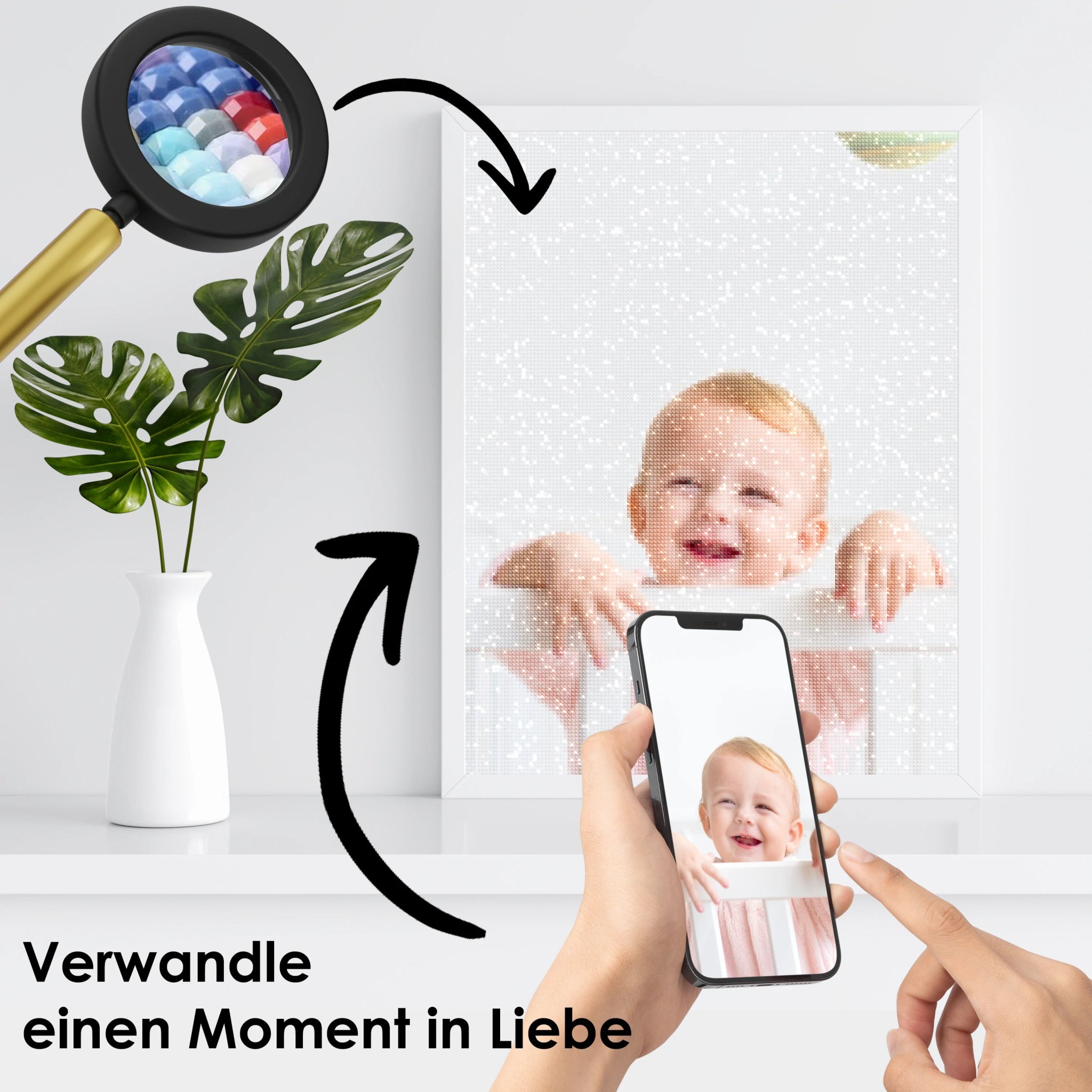 Dein Wunschmotiv - als Diamond Painting (eckige Steine) von Spielzeughafen