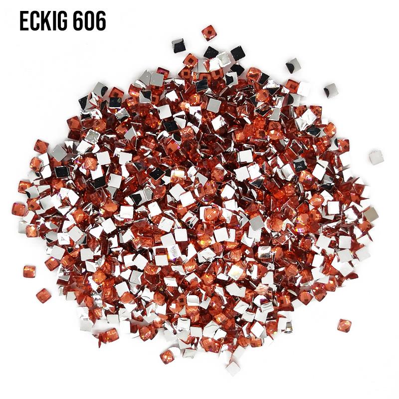 DMC 606 Bright Orange Red - eckig Strass Diamond Painting Steine 2,5mm von Spielzeughafen