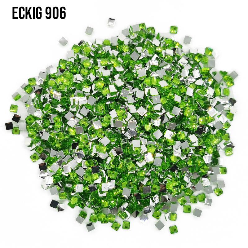 DMC 906 Parrot Green Medium - eckig Strass Diamond Painting Steine 2,5mm von Spielzeughafen