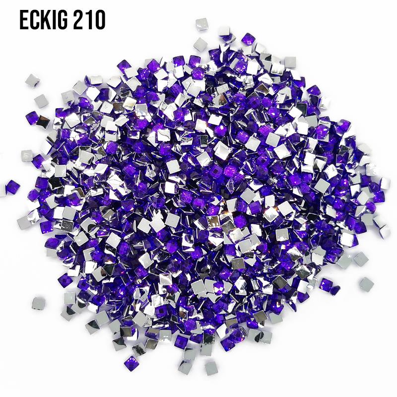 Lavender - Medium eckig Strass