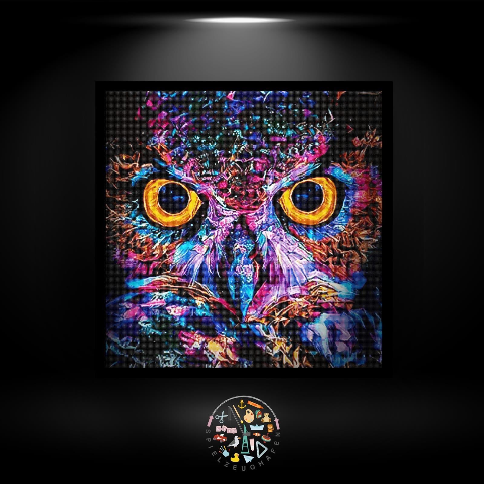 'Eule Hedwig' - Strass / Rhinestone von Spielzeughafen