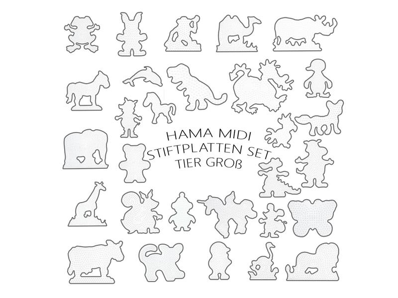 Hama Stiftplatten - Set - Tier Groß von Spielzeughafen