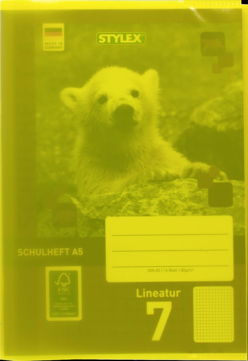 Heftumschläge, farbig transparent A5, Stylex von Spielzeughafen