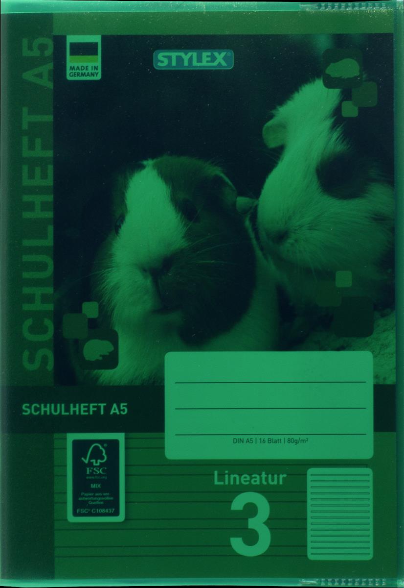 Heftumschläge, farbig transparent A5, Stylex von Spielzeughafen