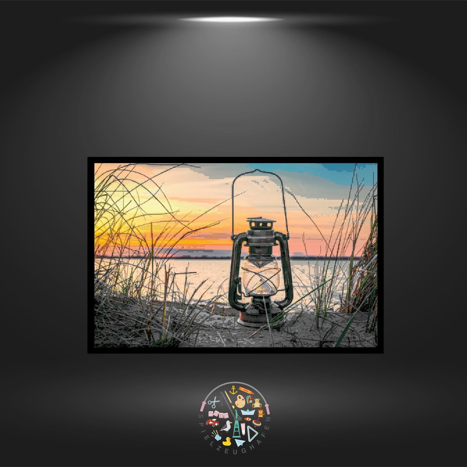 Laterne - Bügelperlenbild Set von Spielzeughafen