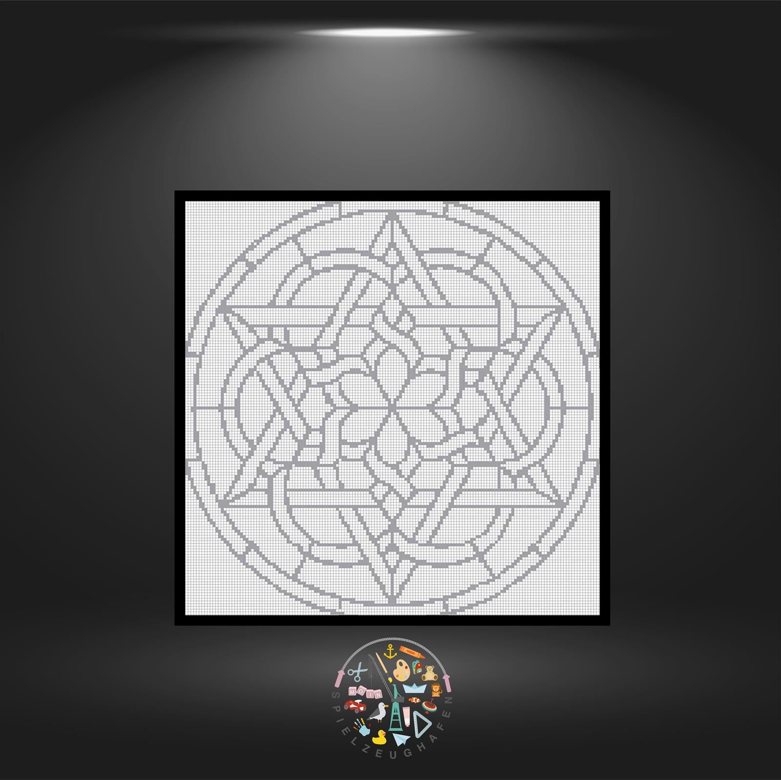 Mandala 15 - Quadratisch (OHNE STEINE) von Spielzeughafen