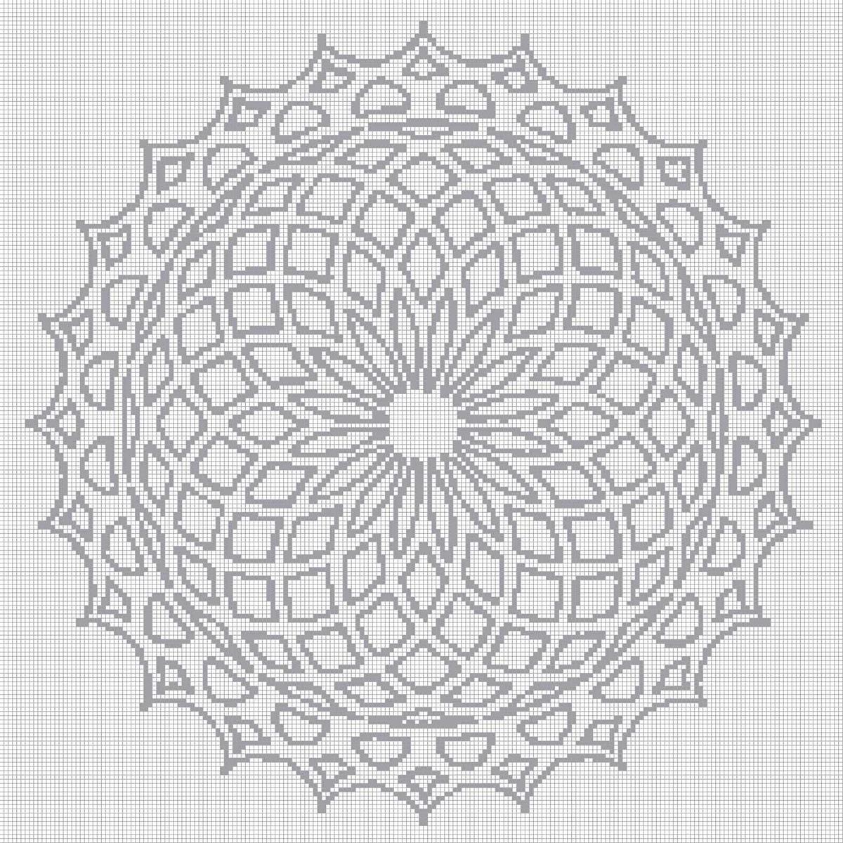 Mandala 18 - Quadratisch (OHNE STEINE) von Spielzeughafen