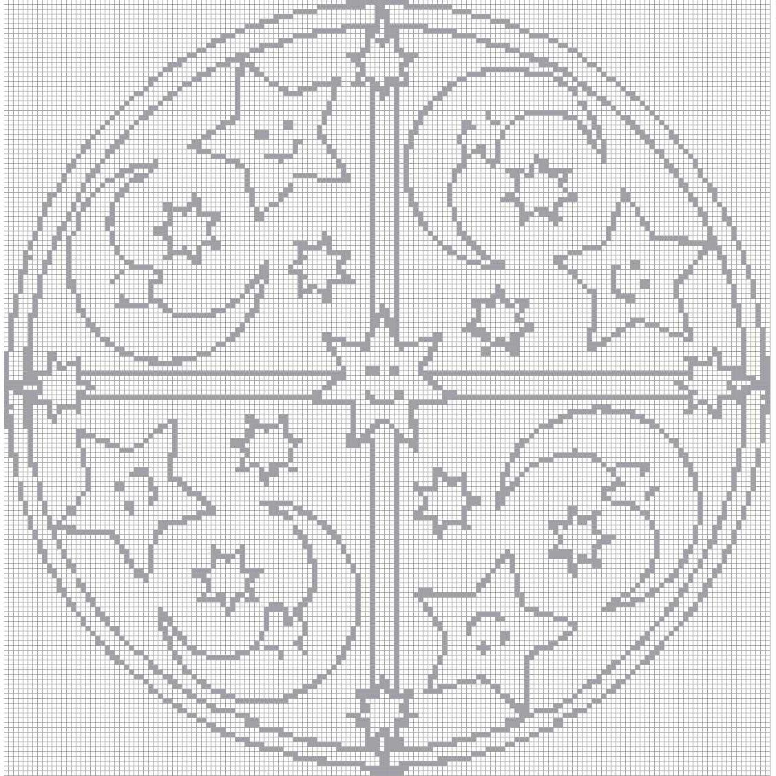 Mandala 8 - Quadratisch (OHNE STEINE) von Spielzeughafen