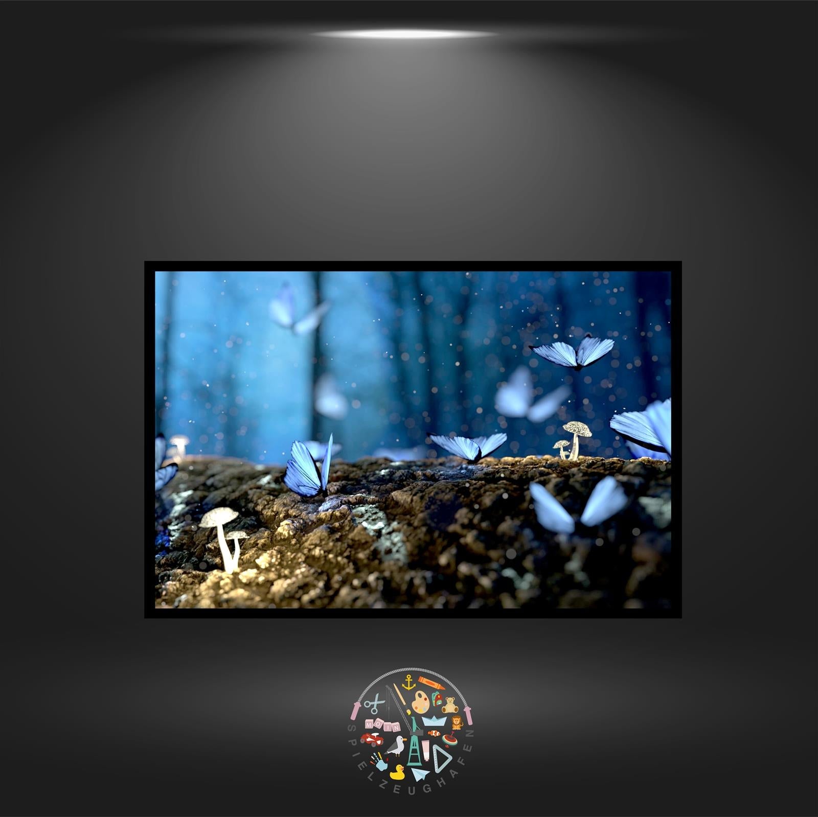 Morphofalter bei Nacht - Quadratisch von Spielzeughafen