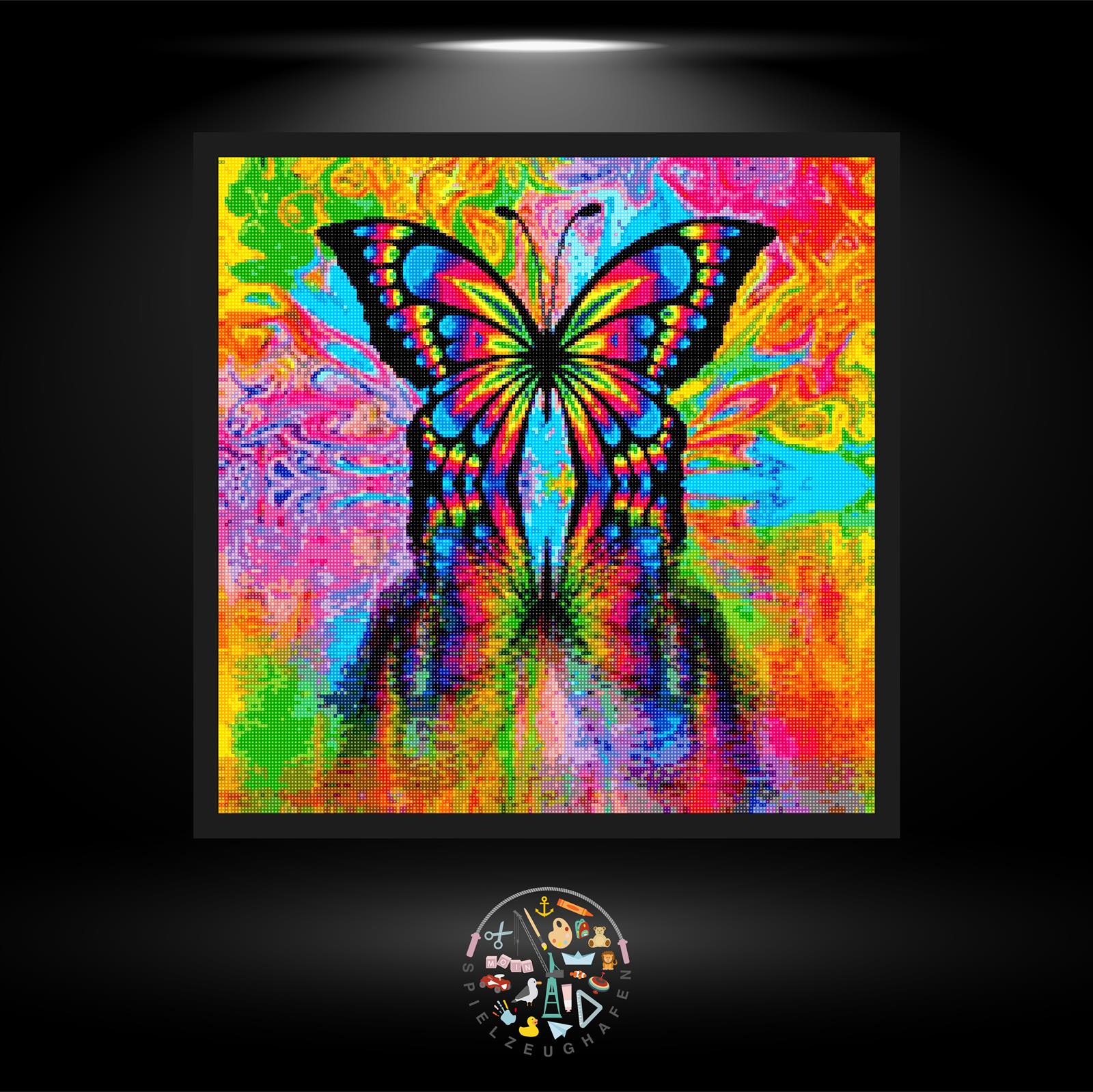 Regenbogenschmetterling - Quadratisch