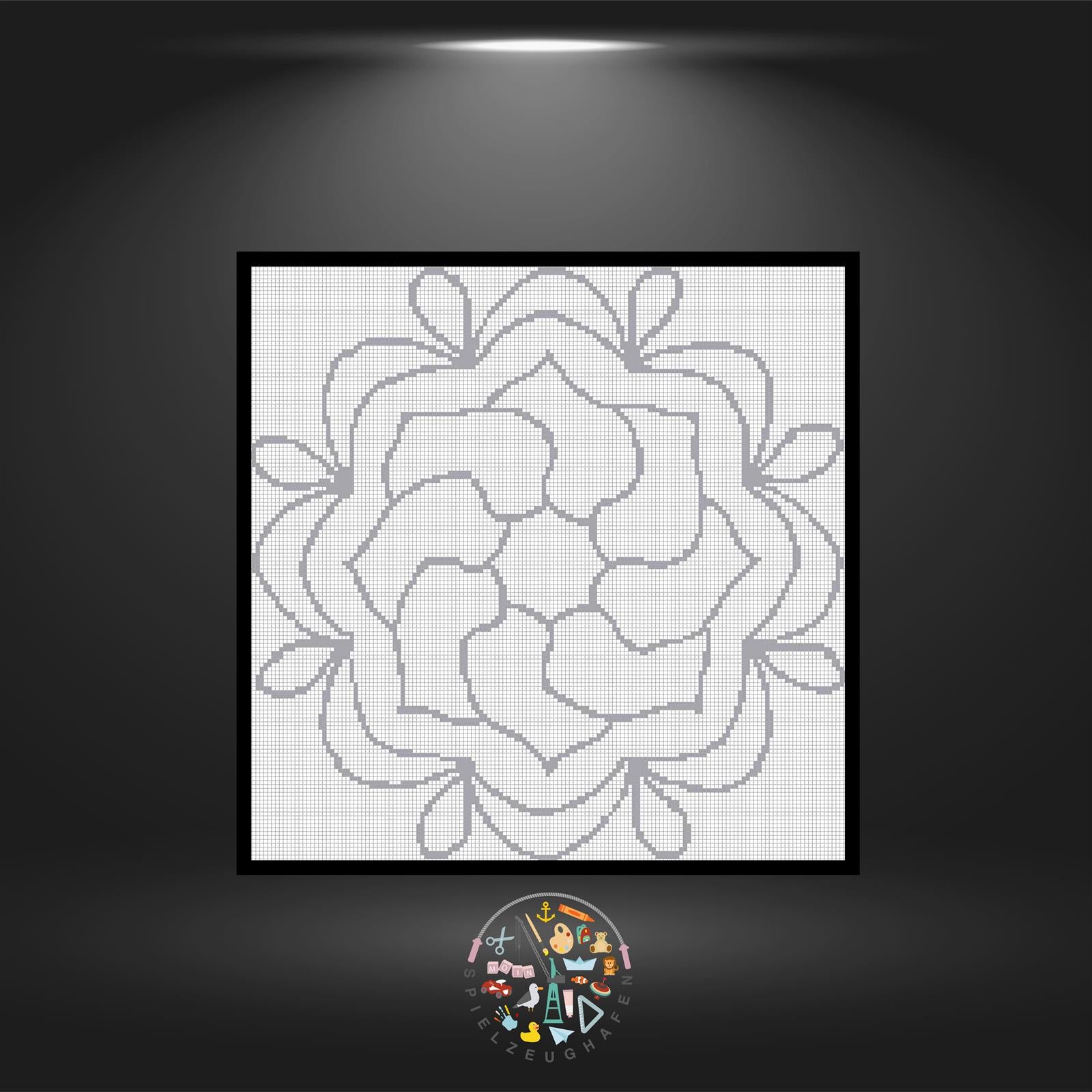 Mandala 4 - Quadratisch (OHNE STEINE)