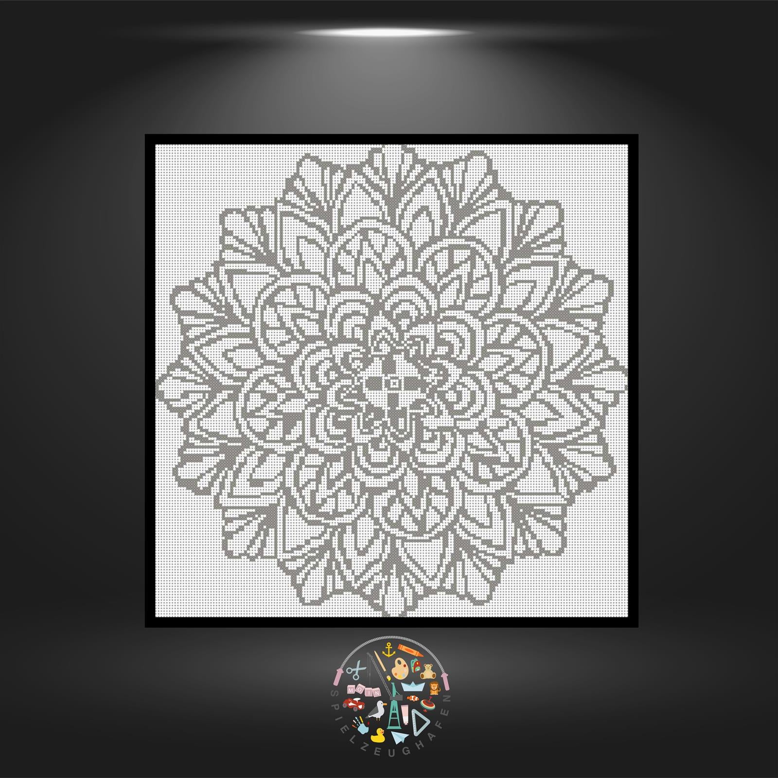 Mandala 17 - Strass  (OHNE STEINE)