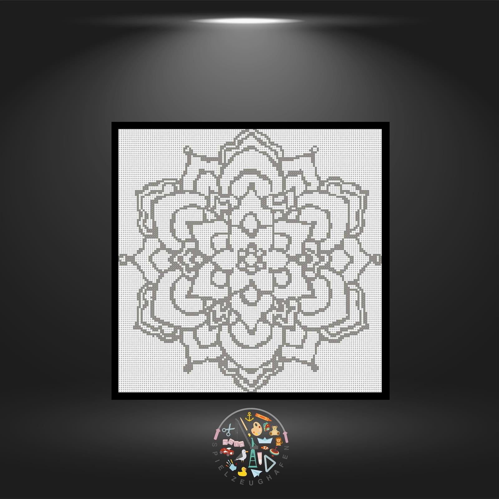 Mandala 19 - Quadratisch (OHNE STEINE)